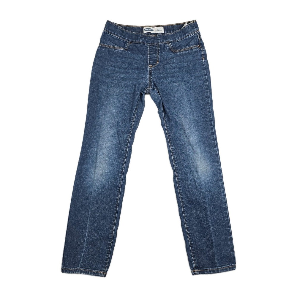 Old Navy Girls Pull On Skinny Jeans Jeggings Adjustable Waist Size Large 10-12